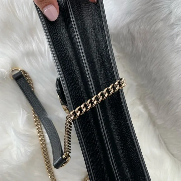 💯% Authentic Gucci Shoulder Leather Bag - Picture 7 of 13